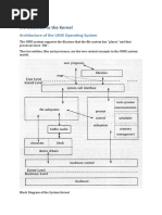 Introduction To The Kernel: Architecture of The UNIX Operating System