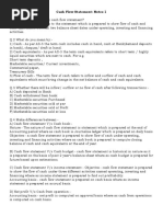 Cash Flow Statement Notes 1