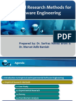 Empirical Research Methods For Software Engineering