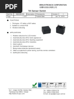 Tilt Sensor Switch: Bravotronics Corporation 松瓚科技股份有限公司