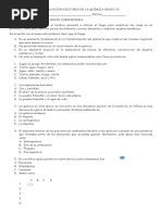 Evaluacion Historia de La Química Grado 10