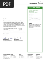 Cylinder Lubrication Guidelines: Service Letter SL12-553/HRR