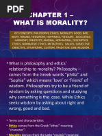 Chapter 1 - What Is Morality?