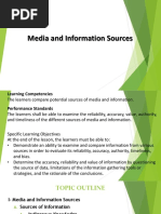 Lesson 5 - Media and Information Sources