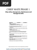 Chief Mate Phase 1 Emergency and Management