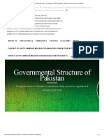 Governmental Structure of Pakistan