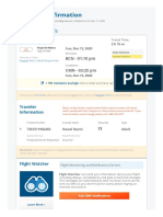 Booking Confirmation: Flight Details