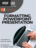 Formatting Power Point Presentation Module