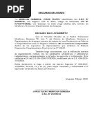 Declaracion Jurada