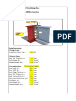 Beam To Beam Connection (Shear Only) - 1 Row