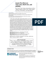 Analysis of Tomato Post-Harvest Properties Fruit C