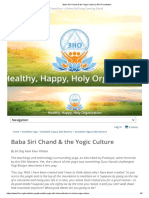 Baba Siri Chand & The Yogic Culture - 3HO Foundation