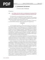 I. Comunidad Autónoma: 1. Disposiciones Generales