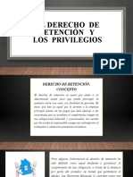 El Derecho de Retencion y Los Privilegios