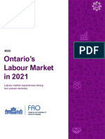 Ontario's Labour Market in 2021