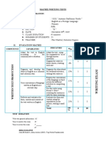 Matrix Writing Tests: I. General Information