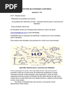 Aprender Química para o Exercícios Da Cidadania 1º EJA 17 A 21 de Agosto