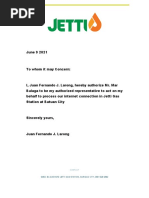 Authorization Letter Internet Application