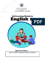 English 10 - Quarter 2 - Week 1