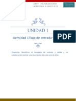 Unidad 1: Actividad 1flujo de Entrada y Salida