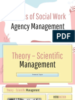 II. Models of SW Agency Management