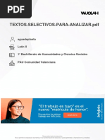 Textos Selectivos para Analizar