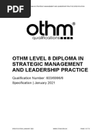 OTHM Level 8 Diploma in Strategic Management and Leadership Practice Spec 2021 01