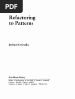 Refactoring To Patterns: Joshua Kerievsky