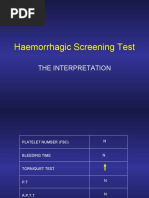 Haemorrhagic Screening Test: The Interpretation