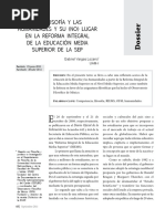 Gabriel Vargas Lozano La Filosofía y Humanidades y Su No Lugar en La Educación Media