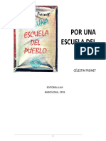 Libro Por Una Escuela Del Pueblo de Freinet