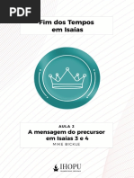 Sessão 2 - A Mensagem Do Precursor em Isaías 3-4 Versão 2