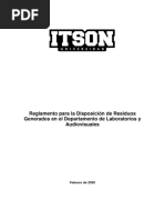 Reglamento de Disposición de Residuos