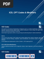 ICD, CPT Codes & Modifiers