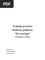 Ciudadanía y Política, Reciclaje