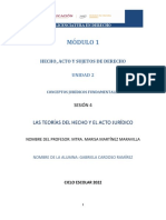 Módulo 1: Hecho, Acto Y Sujetos de Derecho