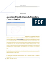 Algoritmo QuickHull para La Cerradura Convexa