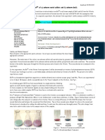 Deionized Water: Experiment. Edta Titration of Ba2+ of A) Unknown Metal Sulfate and B) Unknown Bacl