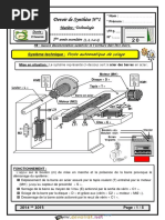 Devoir de Synthèse N°1 - Technologie - 1ère AS (2014-2015) MR Abdallah Raouafi