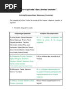 Actividad 1 - Relaciones - Funciones