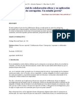 El Proceso Especial de Colaboracion Eficaz Casos de Corrupcion