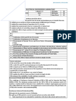 Basic Electrical Engineering Laboratory: JBOS 18.10.2021 / EC 30.10.2021