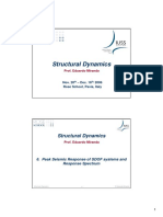 Lecture 6 - Peak Response SDOFs and Response Spectra