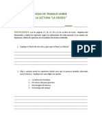 Hoja de Trabajo Sobre Los Antecedentes de La Odisea y La Odisea