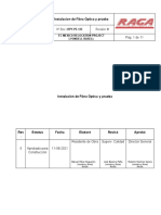 Procedimiento de Instalacion de Fibra Optica