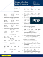 Separata - Ecuaciones de Segundo Grado - Ua - 5to - SR