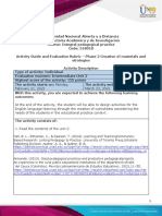 Activities Guide and Evaluation Rubric - Unit 2 - Phase 2 - Creation of Materials and Strategies