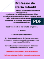 Planner 2022 Ministério Infantil