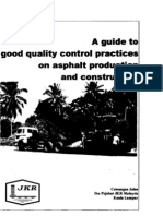 A Guide To Good Quality Control Practices OnAsphalt Production and Construction