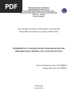 Relatório 5 - Físico Químida de Soluções e Eletroquímica - Construção de Diagrama de Fases Ternário Água-Toluelo-Etanol